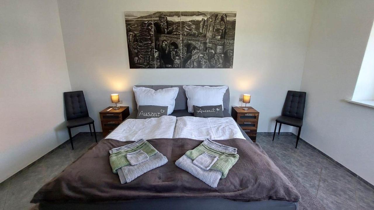 Ferienwohnung Am Hofladen Hellendorf - Saechsische Schweiz Bad Gottleuba المظهر الخارجي الصورة